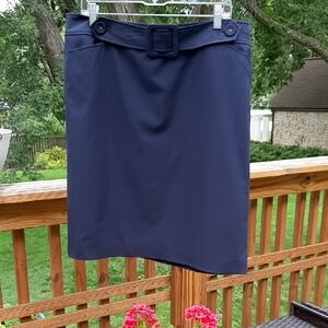 Talbots Classic Navy Pencil Skirt Sz 16 NWOT